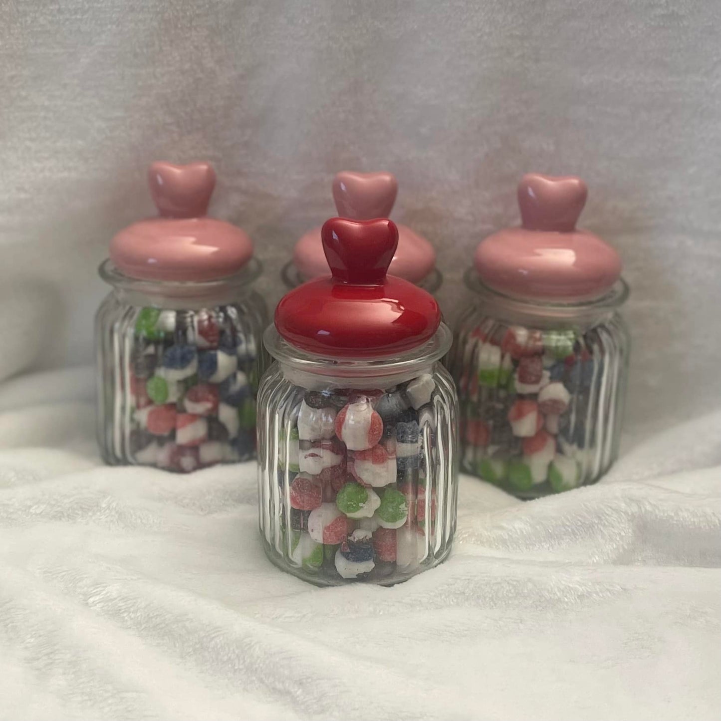 Heart Candy Jars